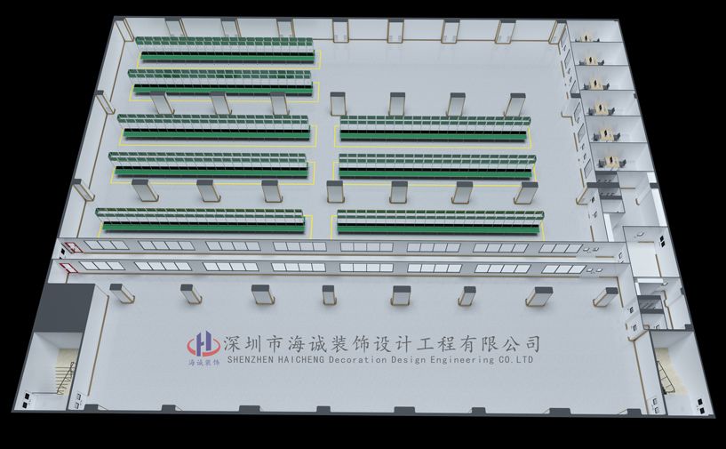 寧波東欣電子8500平廠(chǎng)房裝修